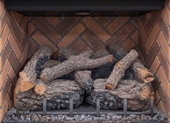 Kingsman HB42RLH Herringbone Brick Liner for HB4224 & HB4228 Direct Vent  Gas Fireplaces