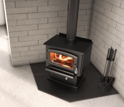 SBI 46 3/4 x 54 Inches Black Steel Hearth Pad