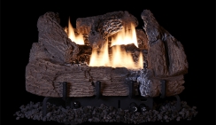 Rasmussen FX24-N Flaming Ember Xtra Vented Fireplace Burner Kit, Natural Gas, 18.375-Inch Pan